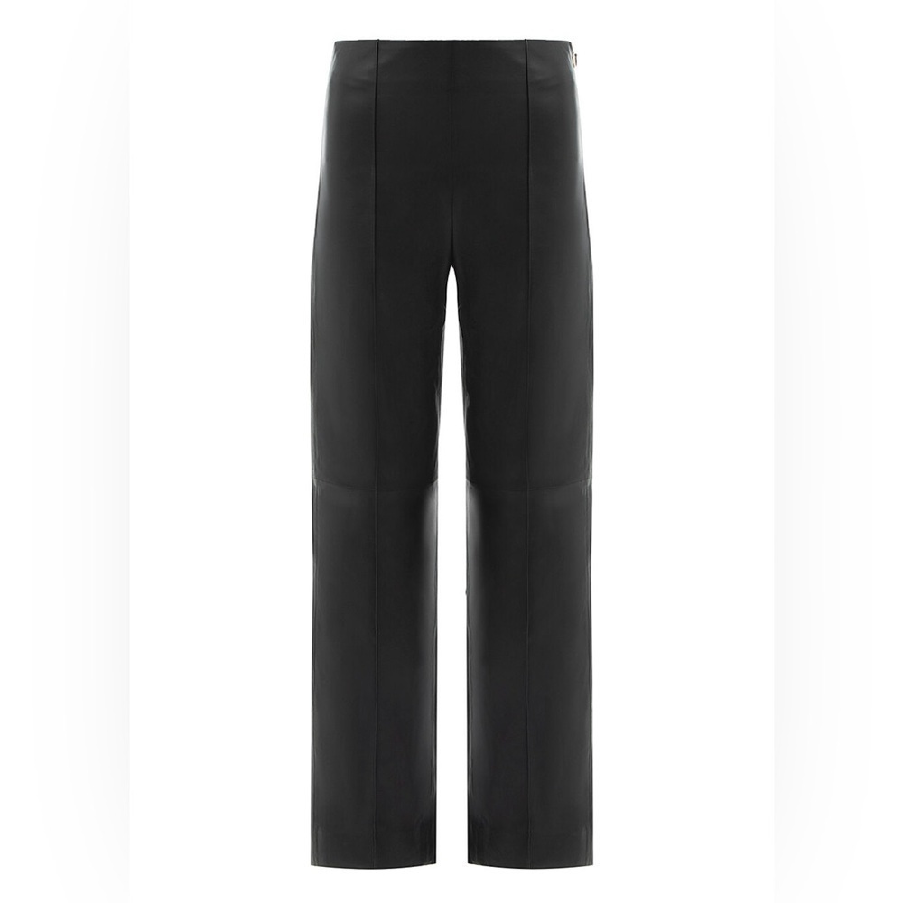 New NWOT Vince 100% Lamb Leather Wide Leg High Waisted Pants Sz 8